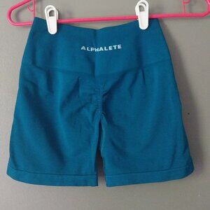 Alphalete amplify  Blue (Galactic ocean) shorts size small